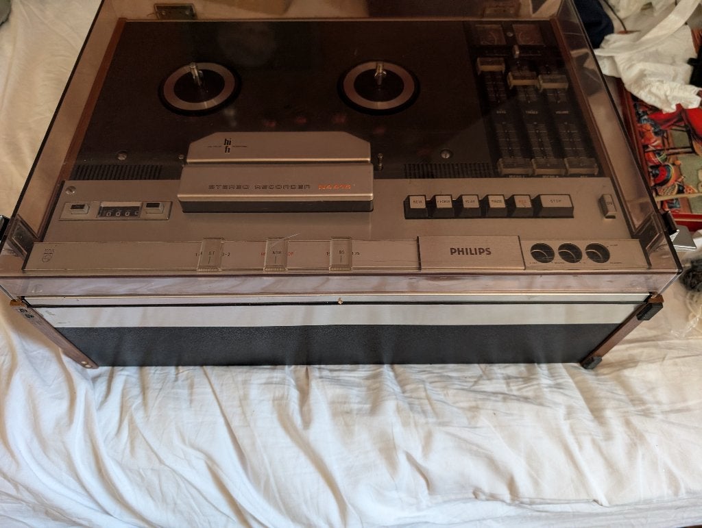 Bandrecorder Philips n 4416, Ophalen of Verzenden, Bandrecorder, Met stofkap