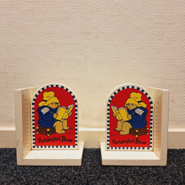 2x Vintage Beertje Paddington Boekensteun (1995)