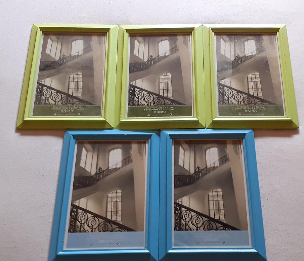 5 foto lijsten 20x30, Ophalen of Verzenden