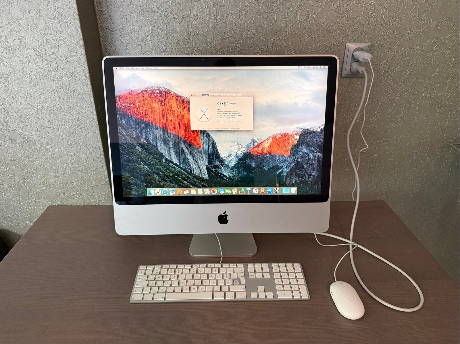Apple iMac 20 inch (2007) - 2.8 GHz Intel Core 2 Duo, Computers en Software, Apple Desktops, Ophalen, Gebruikt, 2 tot 3 Ghz, IMac
