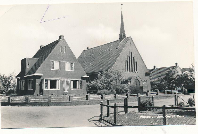 11092 Westeremden. Geref. Kerk, Ophalen of Verzenden, 1940 tot 1960, Groningen