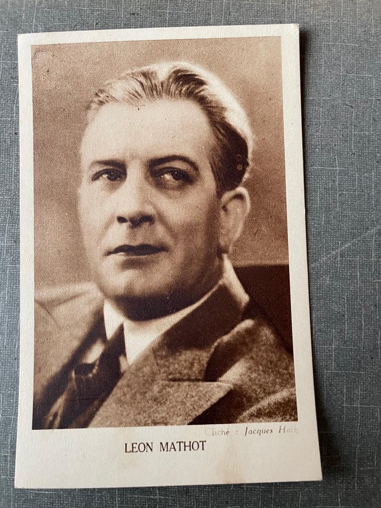 ansichtkaart / kaart van Leon Mathot., Verzenden, 1920 tot 1940, Sterren en Beroemdheden