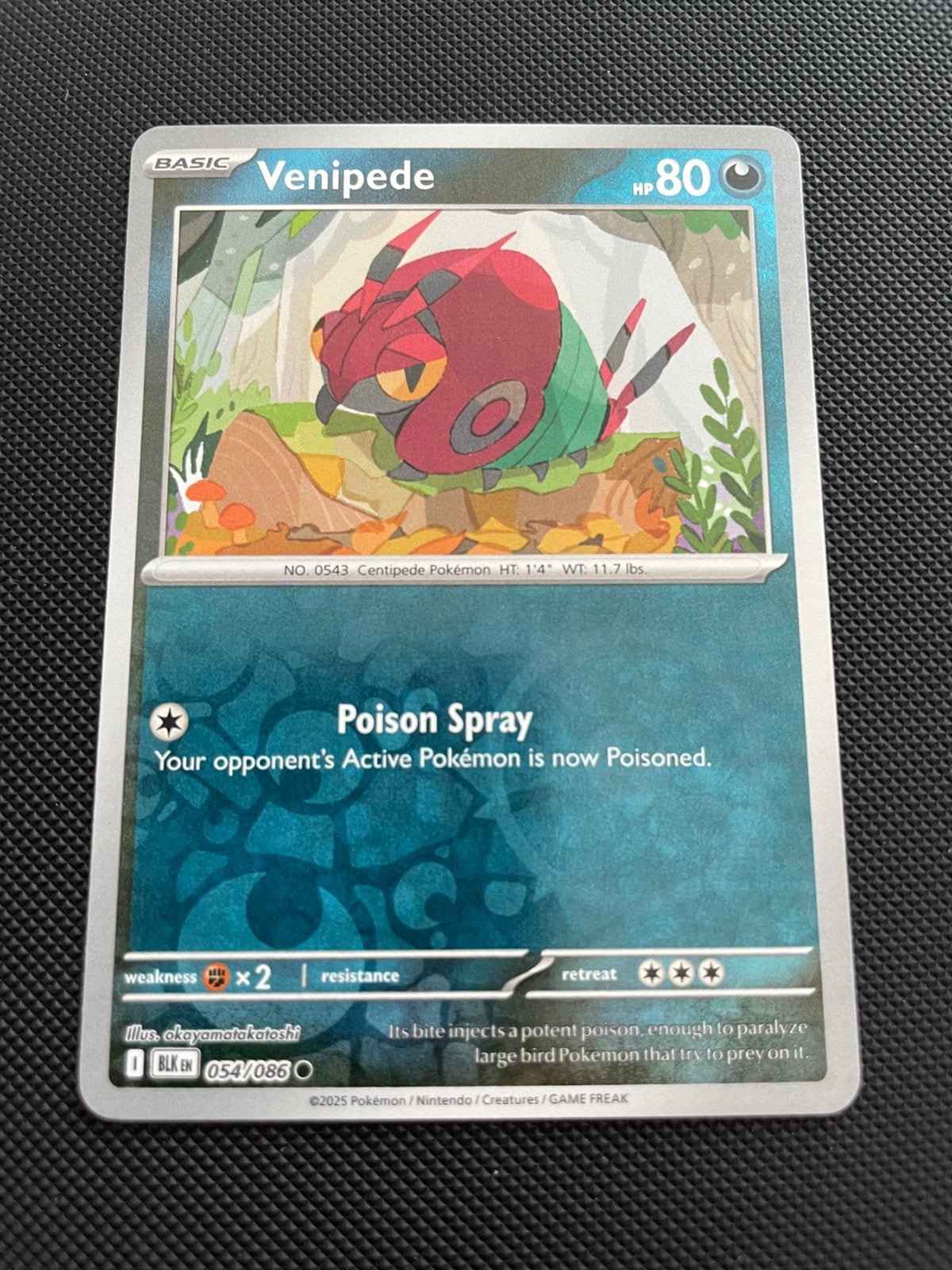 Venipede 054/086 Reverse Holo Black Bolt Packfresh, Verzenden, Zo goed als nieuw