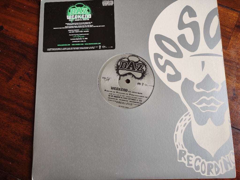 Maxi single - Daz feat. Johnta Austin - Weekend, Maxi-single, Ophalen of Verzenden, Zo goed als nieuw, 12 inch
