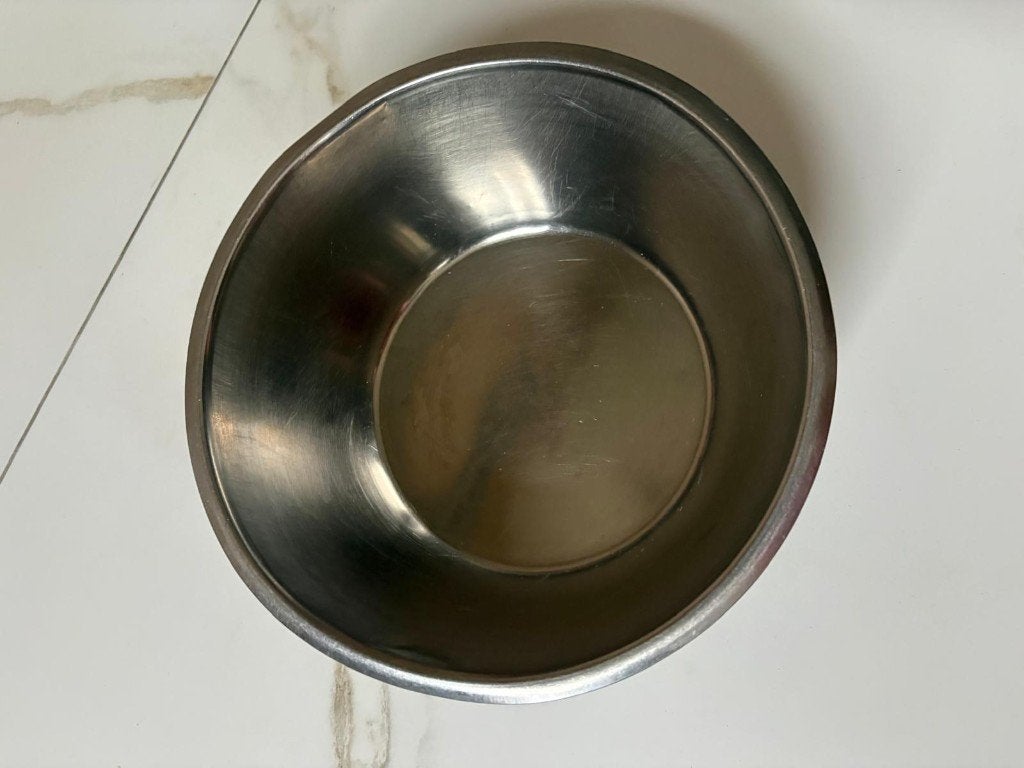 Beslagkom RVS  ca. 3 liter (Ø25cm), Overige typen, Zilver, Ophalen of Verzenden, Zo goed als nieuw