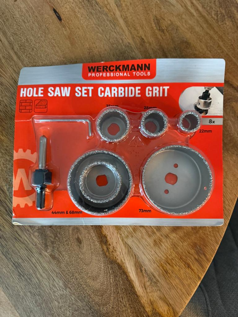 Werckmann Gatzagenset Carbide Grit, Ophalen, Nieuw