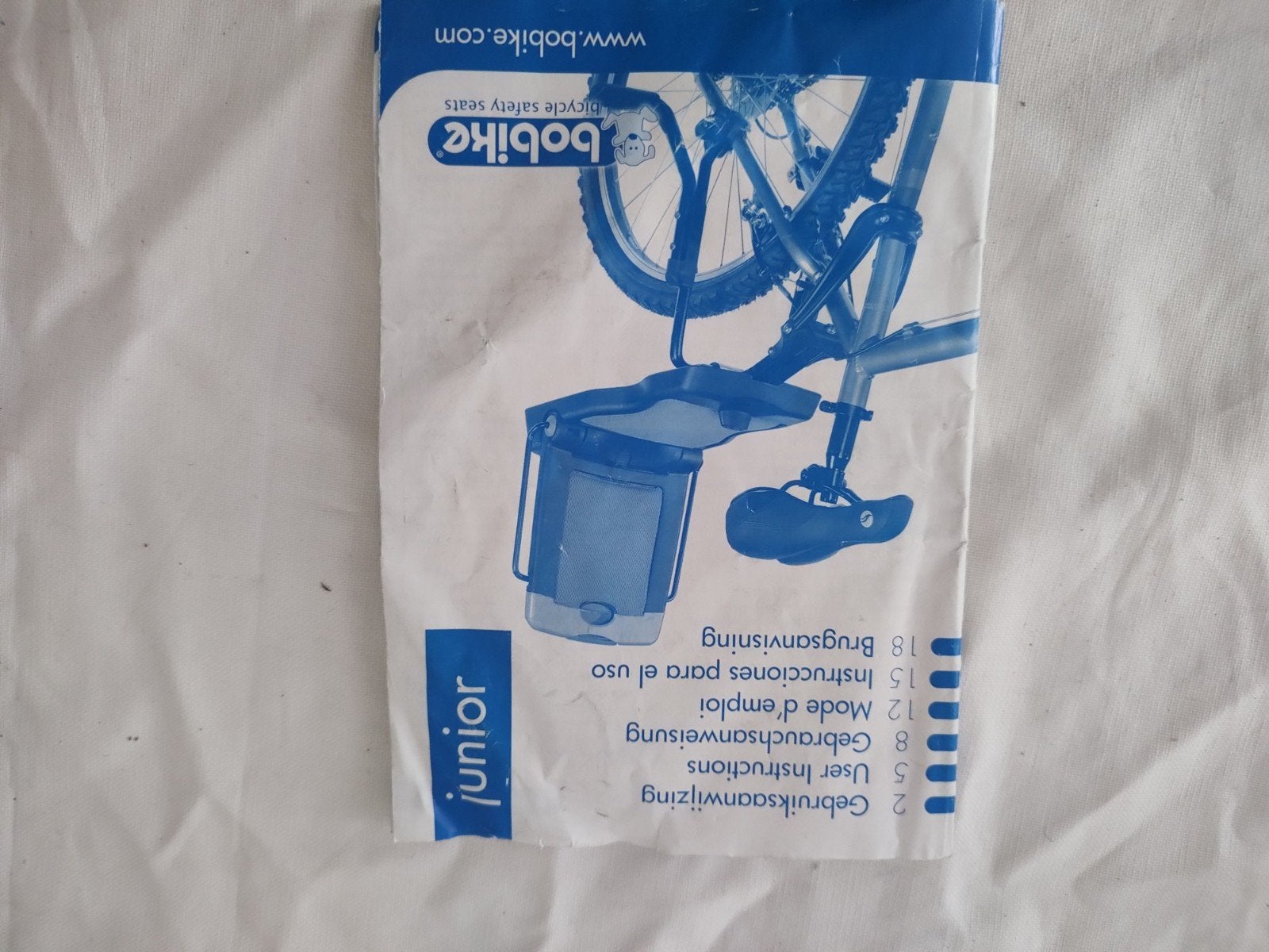 Bobike Junior inklapbaar achterzitje, Gebruikt, 15 t/m 36 kg, Onbekend, Ophalen of Verzenden