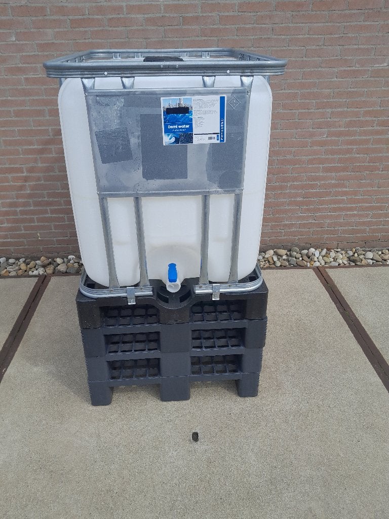 quarantainebak regenton ibc 600 ltr. osmosewater drinkwater, Tuin en Terras, Ophalen, Kunststof, Met kraantje, 150 liter of meer
