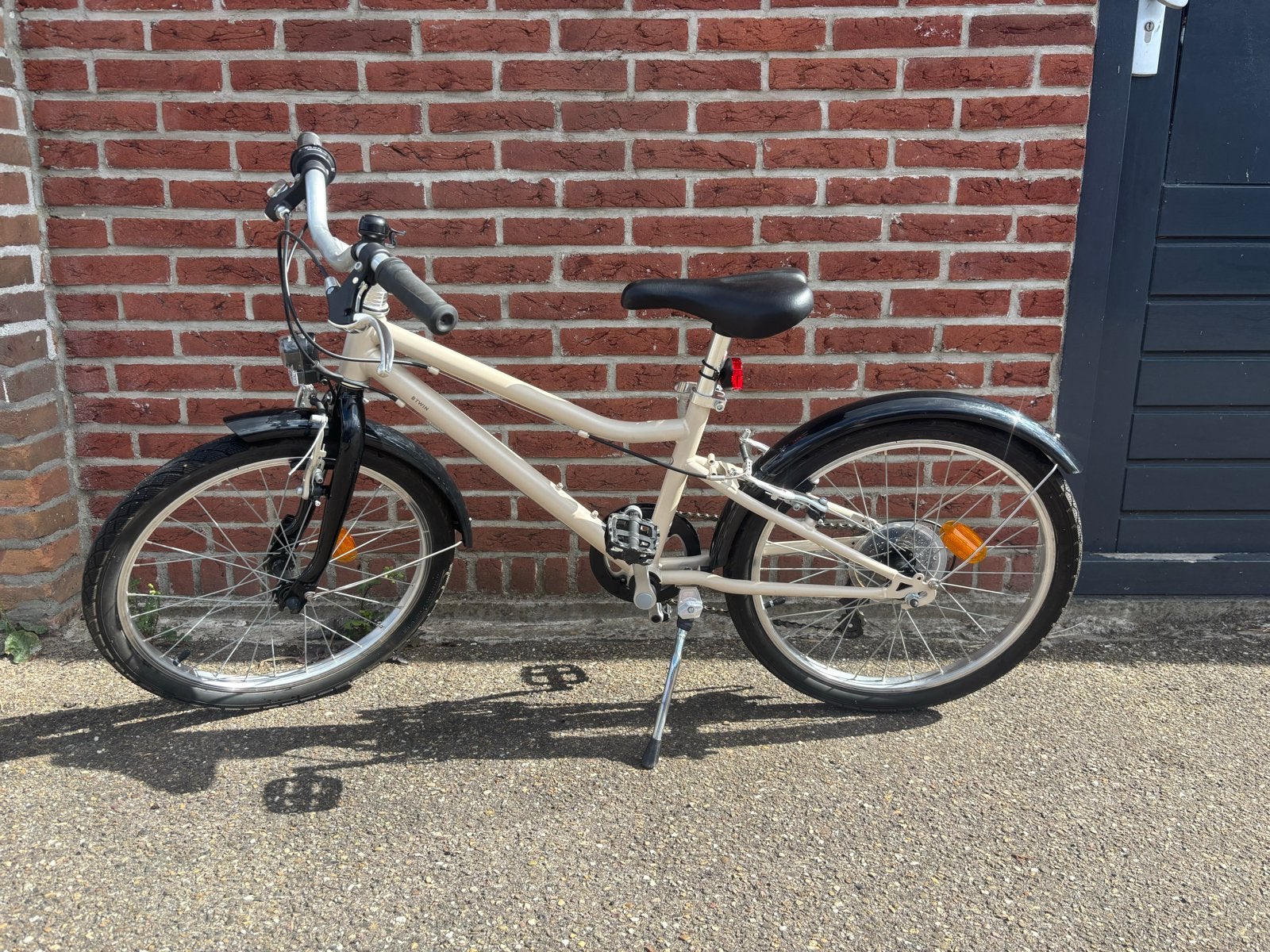 B’Twin 20 inch fiets, beige., Ophalen, Velgrem, Versnellingen, Zo goed als nieuw