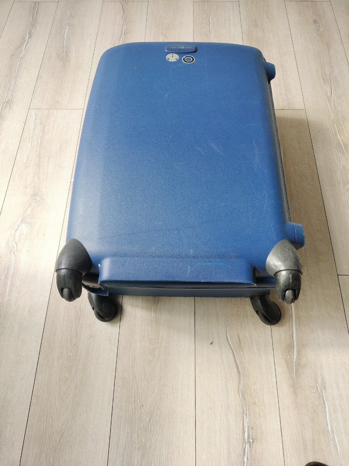 Samsonite Koffer - Blauw, Hard Kunststof, Gebruikt 75x52x25, Gebruikt, Hard kunststof, Slot, 45 tot 55 cm