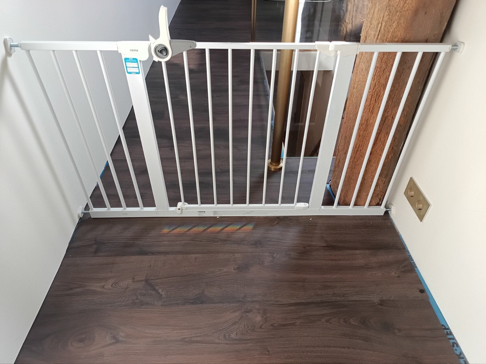 Noma Easy Fit Klemhekje + 2 uitbreiding Wit, Zo goed als nie, Ophalen, Zo goed als nieuw, Metaal of IJzer, 115 cm of meer