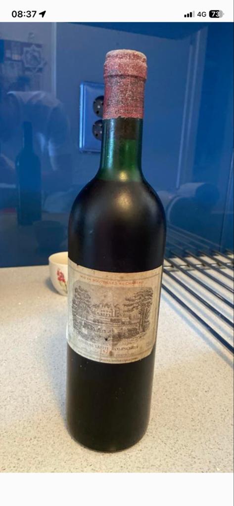 Château Lafite Rothschild Pauillac 1973, Verzamelen, Ophalen, Gebruikt, Frankrijk, Rode wijn