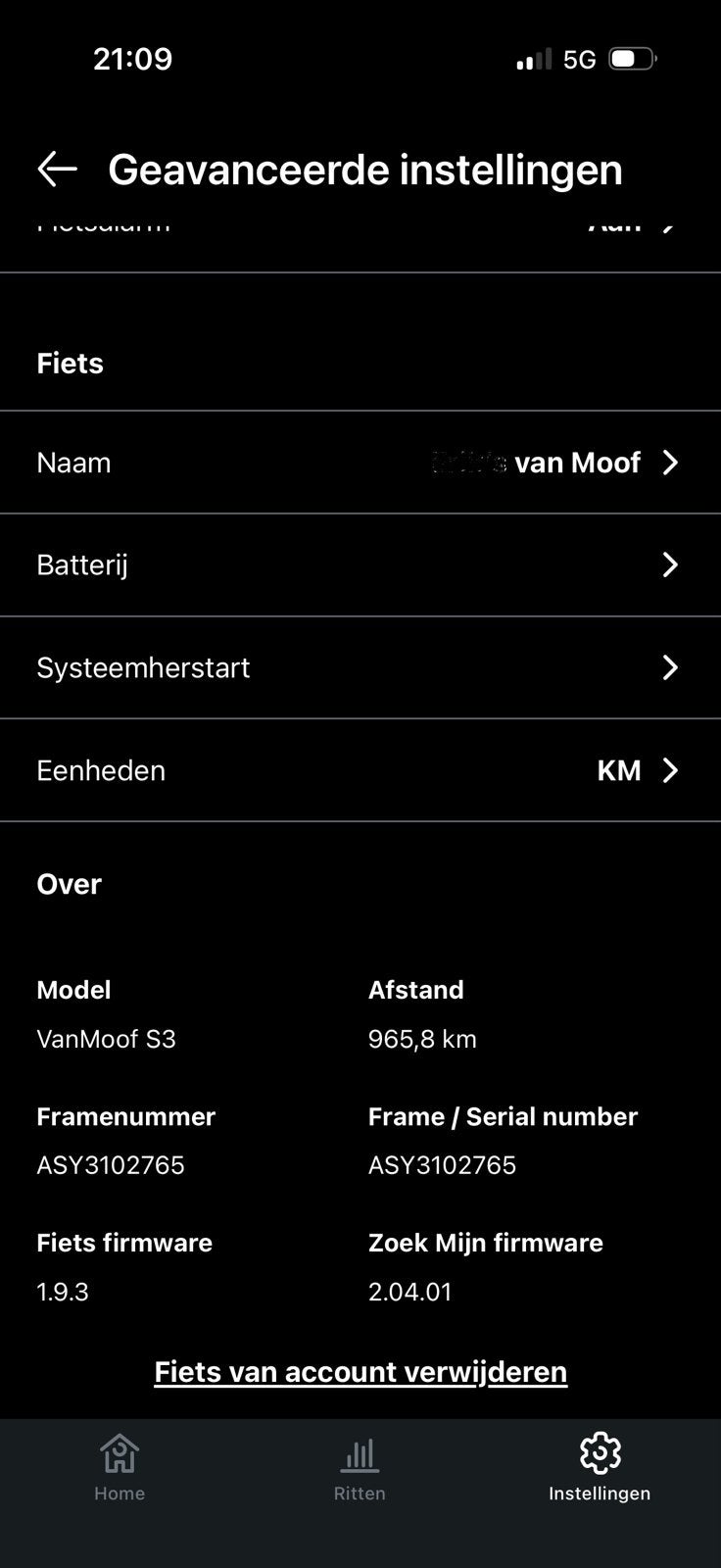 Foto 6 van Van Moof S3 met nieuwe batterij en e-shifter