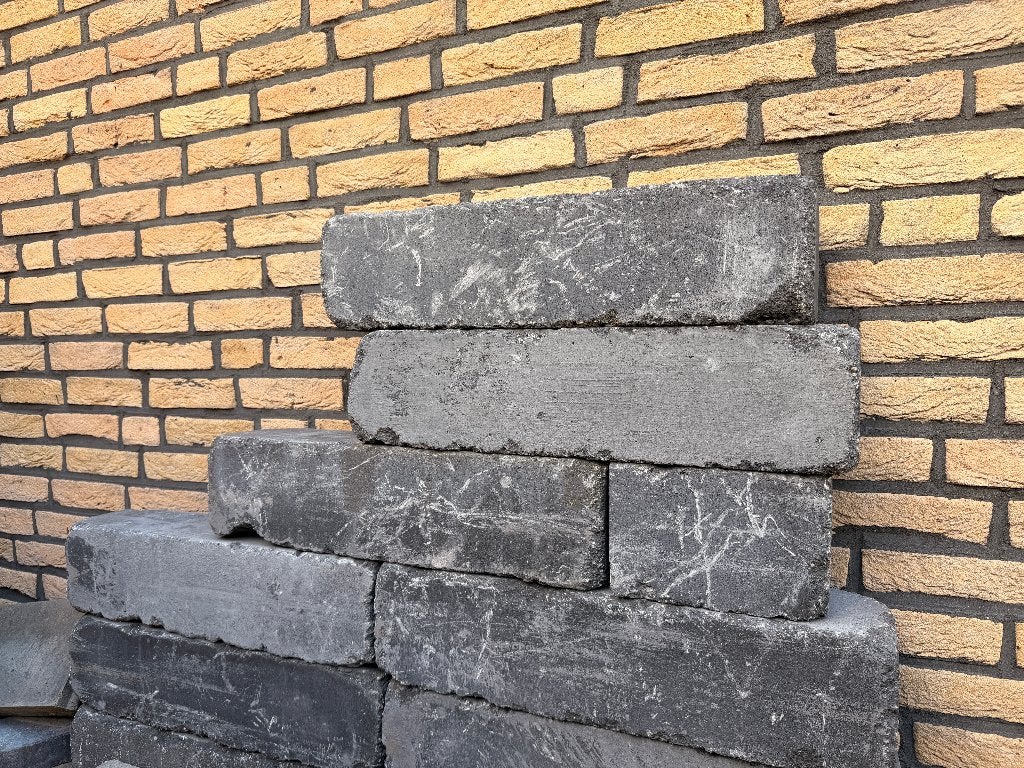 11 antraciet betonnen tuinbanden 60 x 15 x 15 cm, Tuin en Terras, Ophalen, Gebruikt, Blok, Minder dan 25 cm