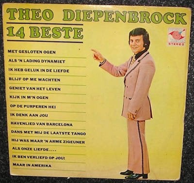 Theo Diepenbrock – 14 Beste Van Theo Diepenbrock 1978 LP2194, LP, Gebruikt, Pop, Ophalen of Verzenden