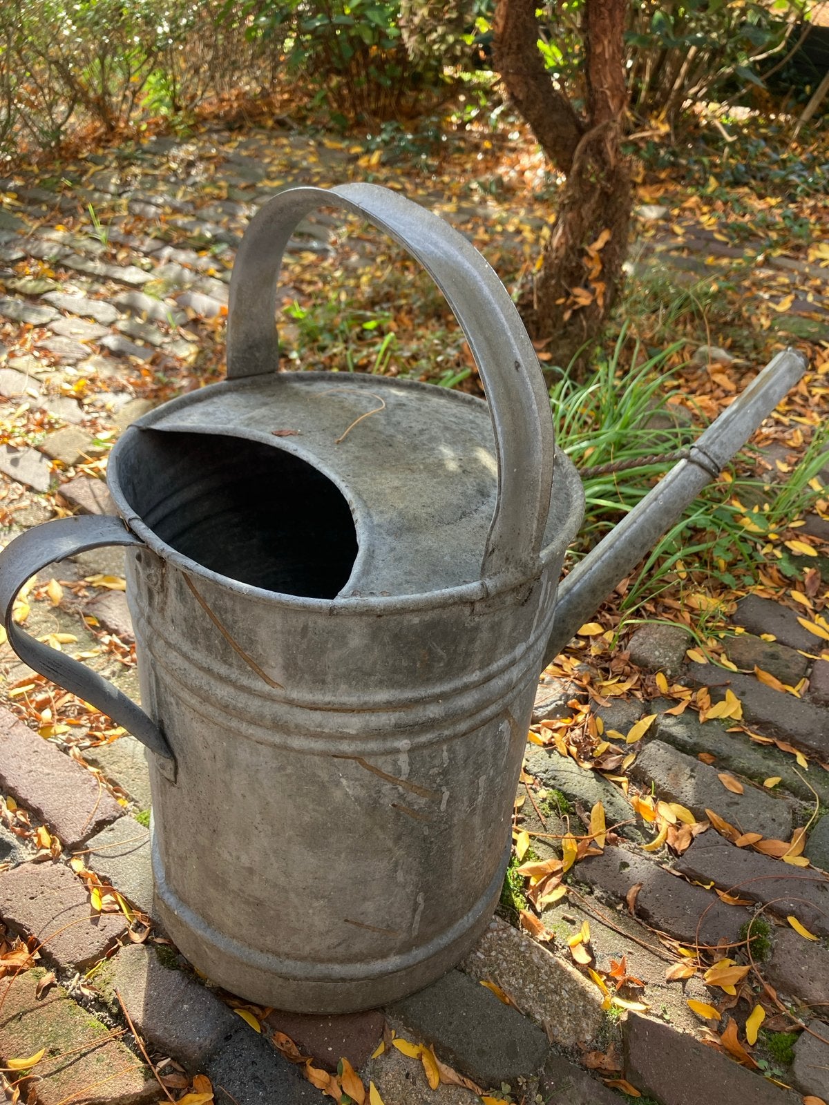 Vintage Zinken Gieter - Grote Tuingieter, Ophalen, Gebruikt, Metaal