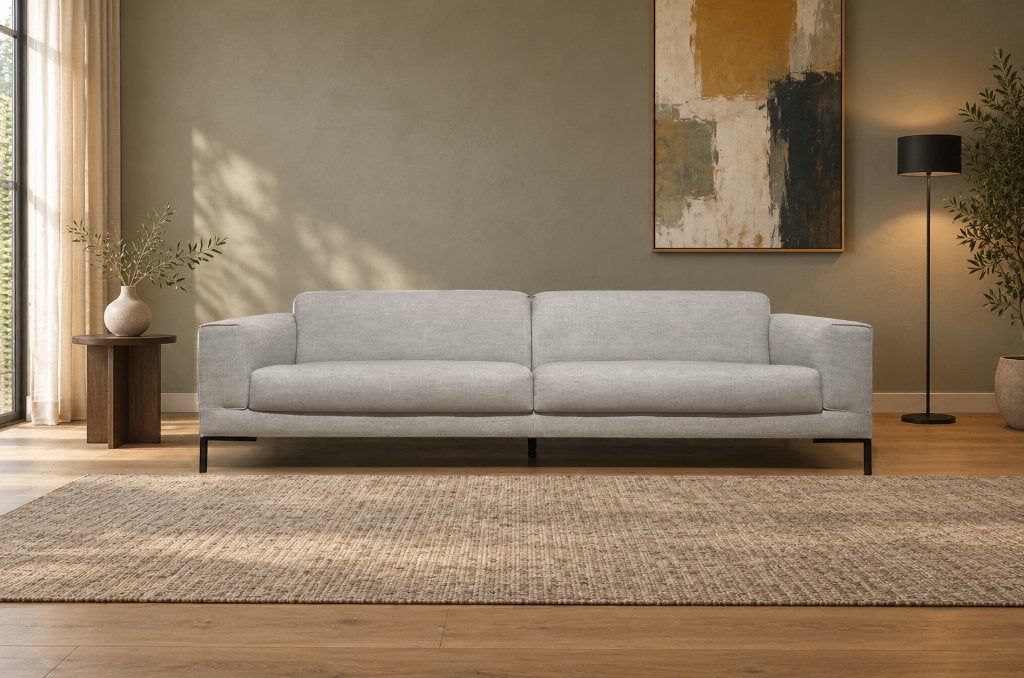 TER STOFFERING Design on Stock Aikon 4-Zits/Hocker, 250 tot 300 cm, 75 tot 100 cm, Rechte bank, Stof