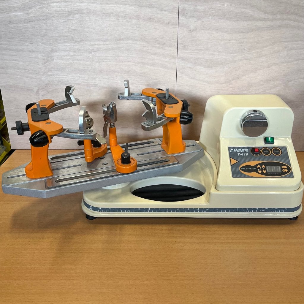 🏸 Bespanmachine Elektrisch Tyger Bespanapparaat Oranje, Niet ingevuld, Gebruikt, Overige typen, Niet ingevuld