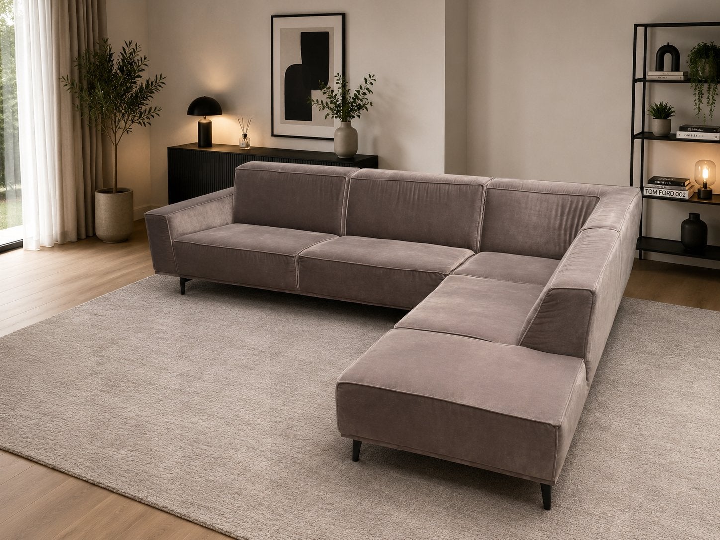 GRATIS LEVERING | CARTEL LIVING NOMAD HOEKBANK | ZEER NETTE, Hoekbank, 300 cm of meer, Ophalen of Verzenden, Zo goed als nieuw