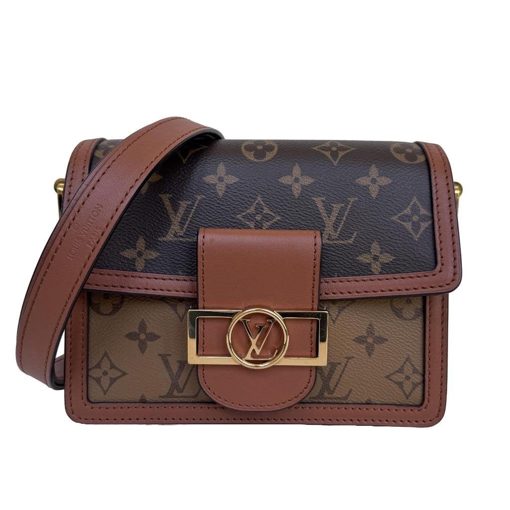 Louis Vuitton dauphine mini crossbody metis monogram tas lv, Ophalen of Verzenden, Zo goed als nieuw, Beige