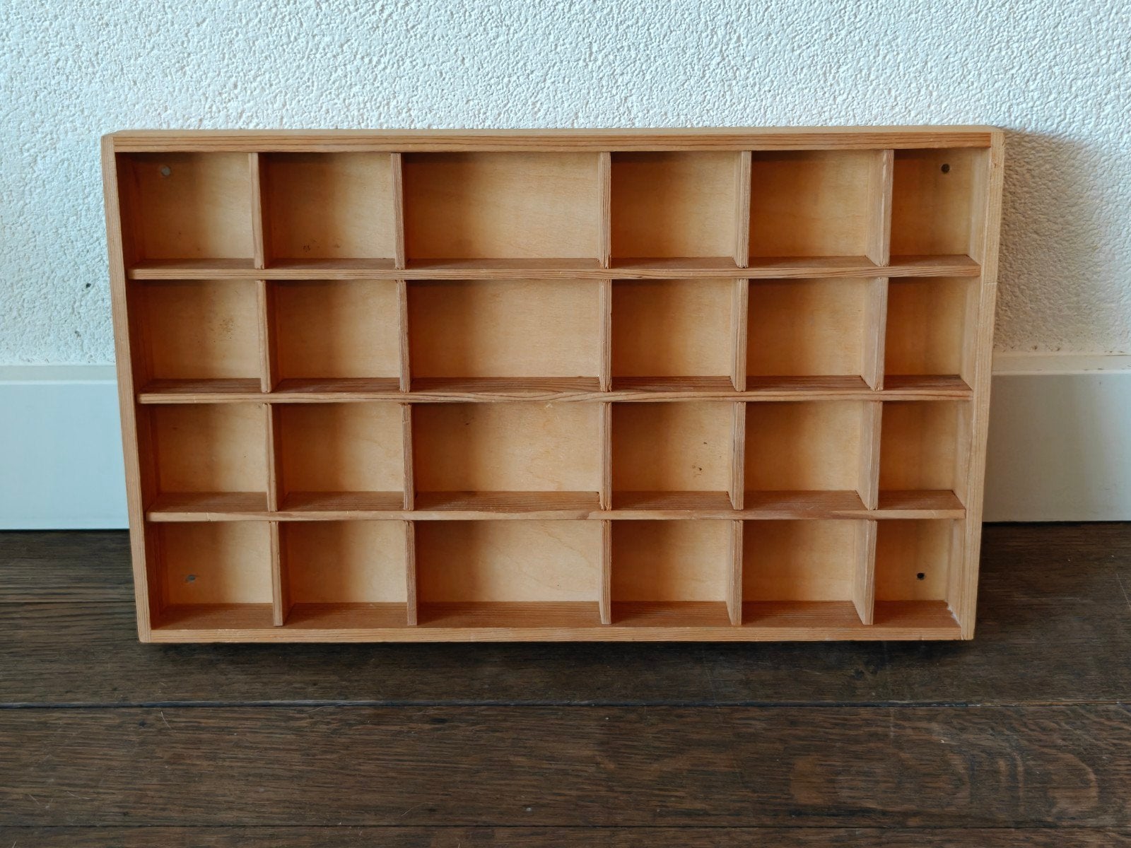 Vintage houten letterbak 30 x 50 cm, Ophalen of Verzenden, Gebruikt