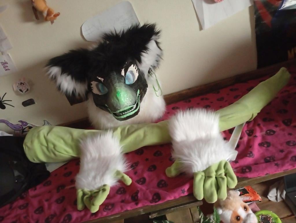 Fursuit opossum partial, Ophalen of Verzenden, Zo goed als nieuw, Accessoires