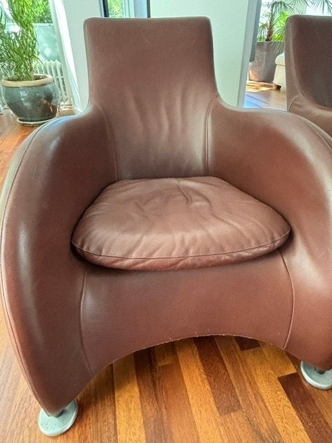 Montis Loge Stoel, Huis en Inrichting, Ophalen, Gebruikt, Leer, 50 tot 75 cm