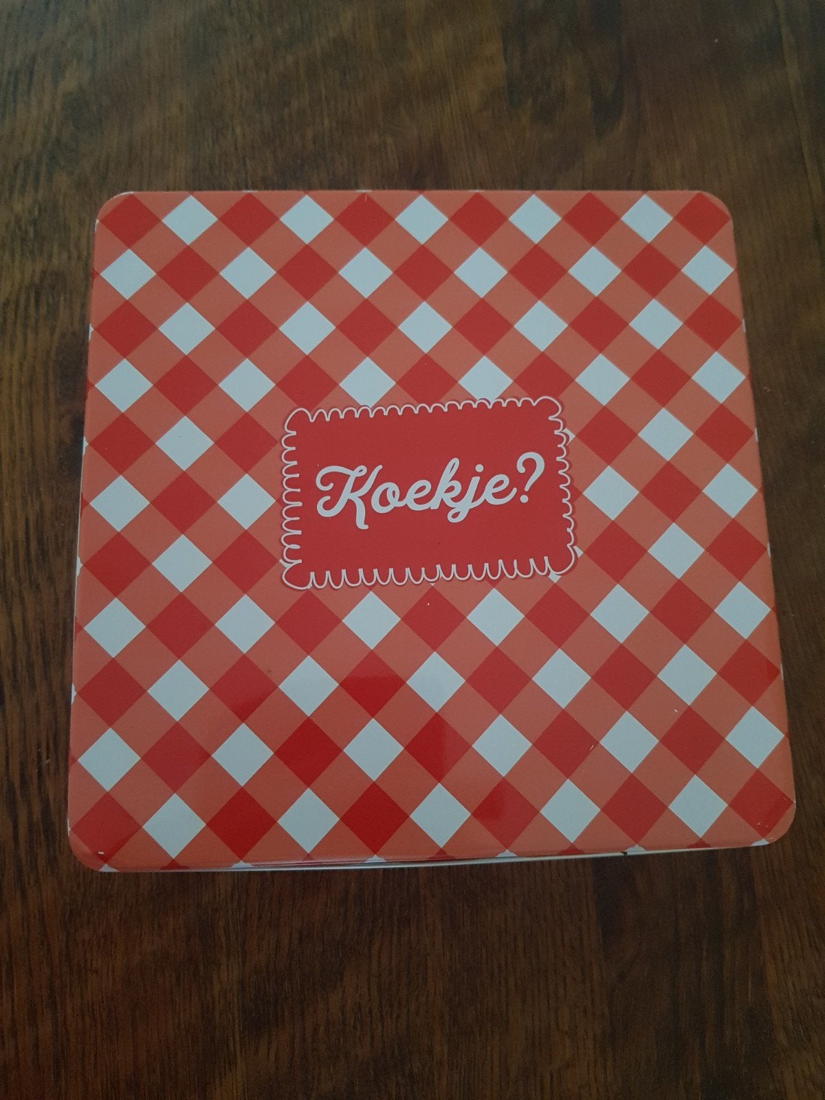 Nostalgisch Verkade koekblik /koektrommel (Postcode Loterij), Ophalen of Verzenden, Zo goed als nieuw, Koek(jes), Verkade