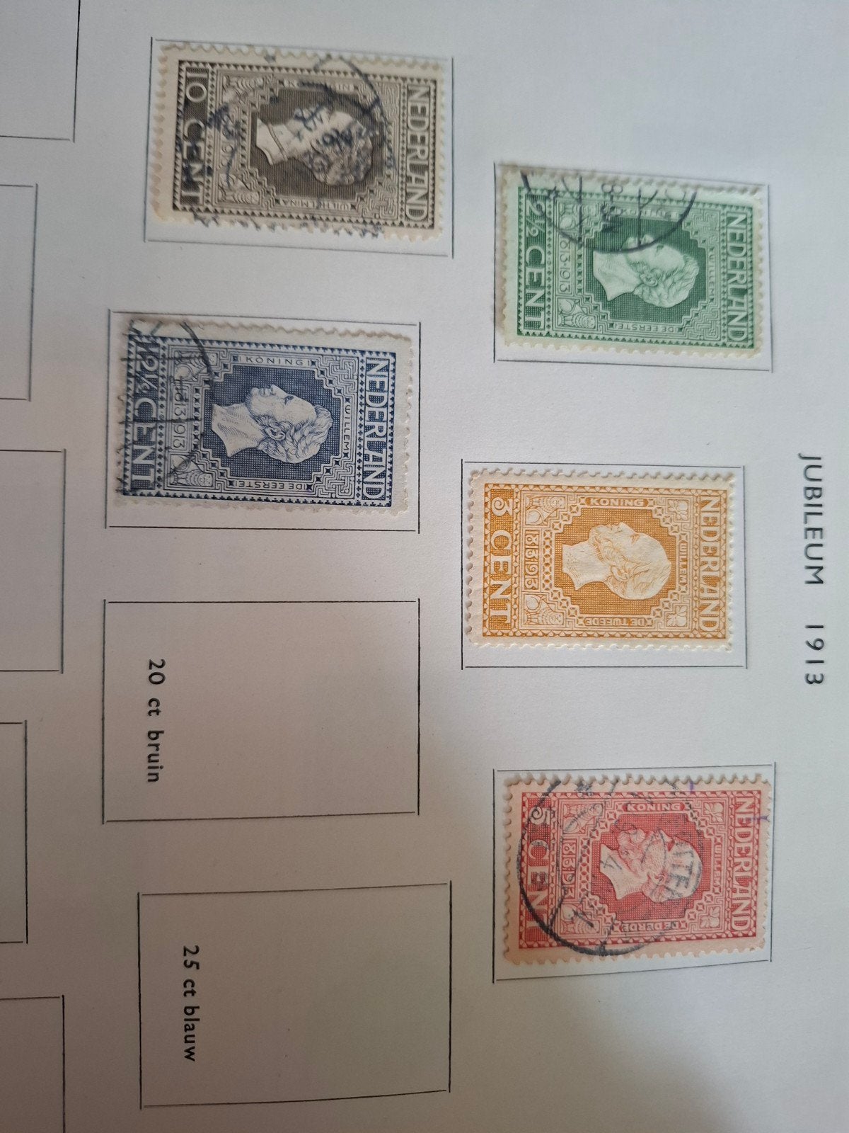 Nederlandse postzegels Jubileum 1913 - Gestempeld, Postzegels en Munten, Ophalen of Verzenden, T/m 1940, Gestempeld
