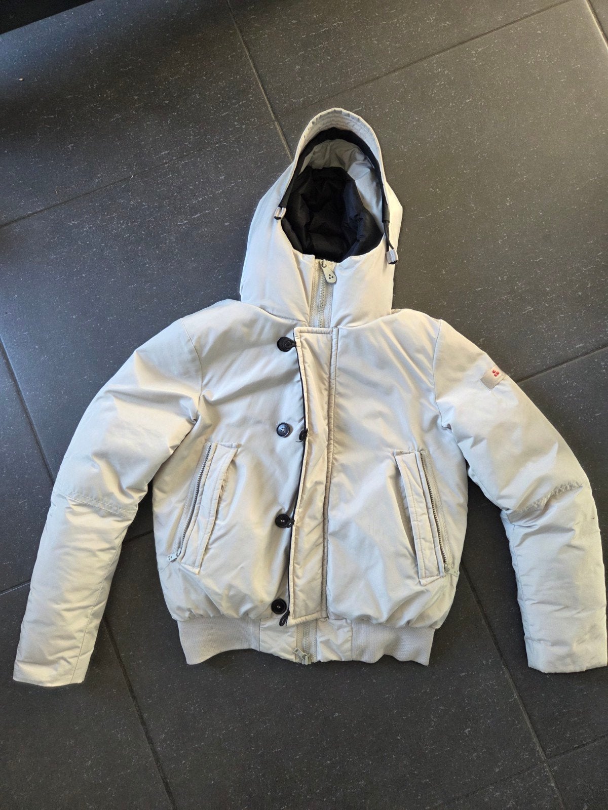 Peuterey winterjas maat M - Zo goed als nieuw, Ophalen, Maat 48/50 (M), Beige, Zo goed als nieuw