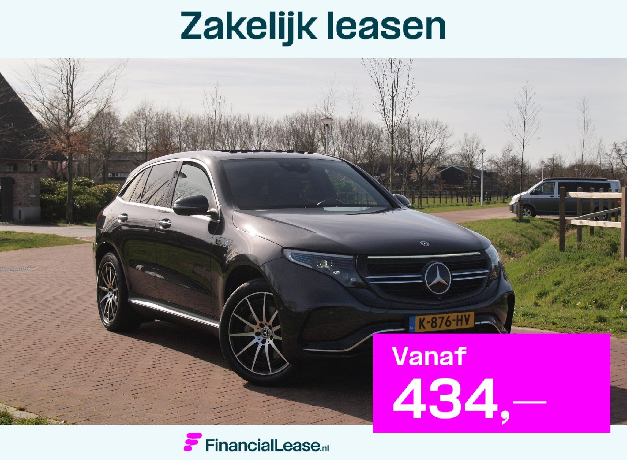 Mercedes-Benz EQC 400 4MATIC Business Solution AMG 80 kWh |, Automaat, Zwart, 80 kWh, Vierwielaandrijving