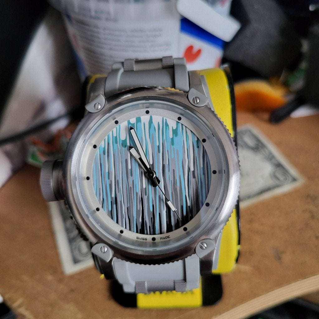 invicta venom russian diver drippy 52 mm nieuw in doos, Overige merken, Staal, Staal, Polshorloge