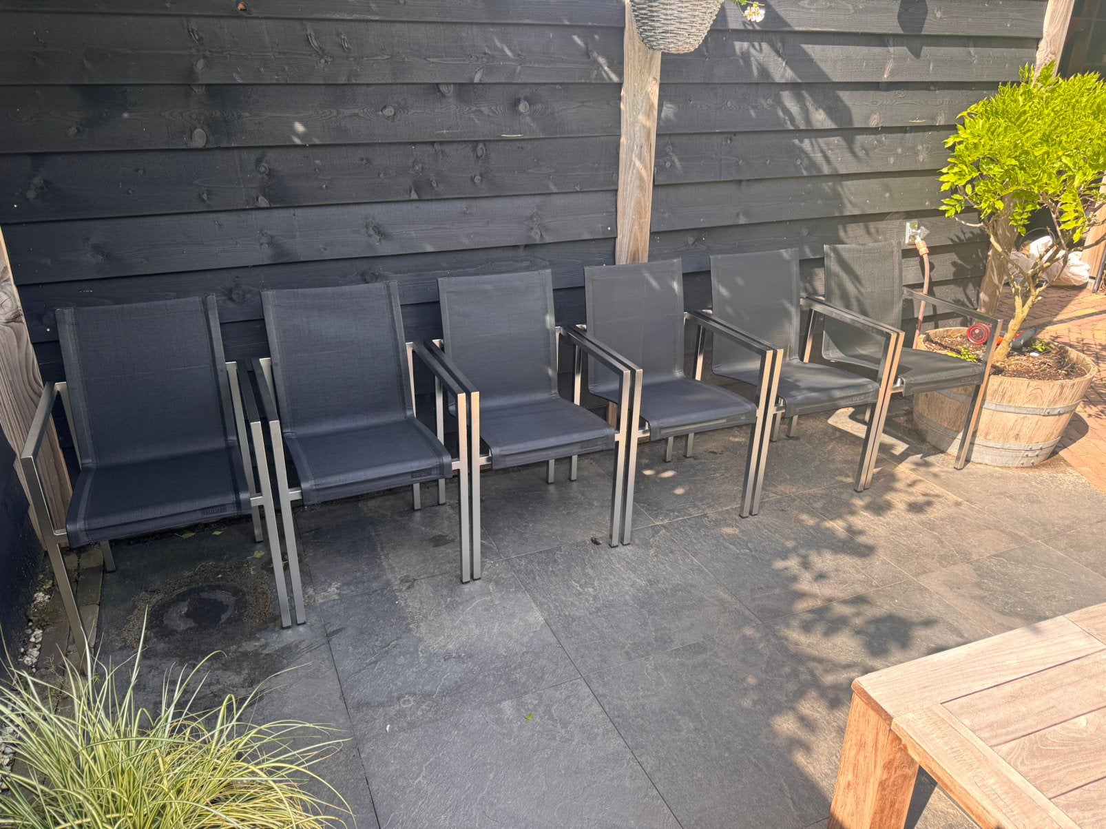 Tribu Natal Tuinstoelen 6x, Ophalen, Gebruikt, Kunststof