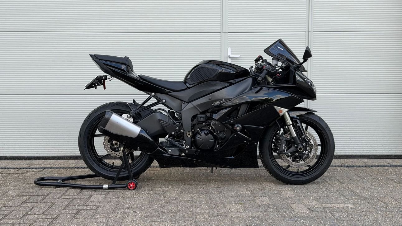 Kawasaki ZX6R | ZX600R | Zwart | 35kw, Motoren, 4 cilinders, Bedrijf, Onbekend, Onbekend