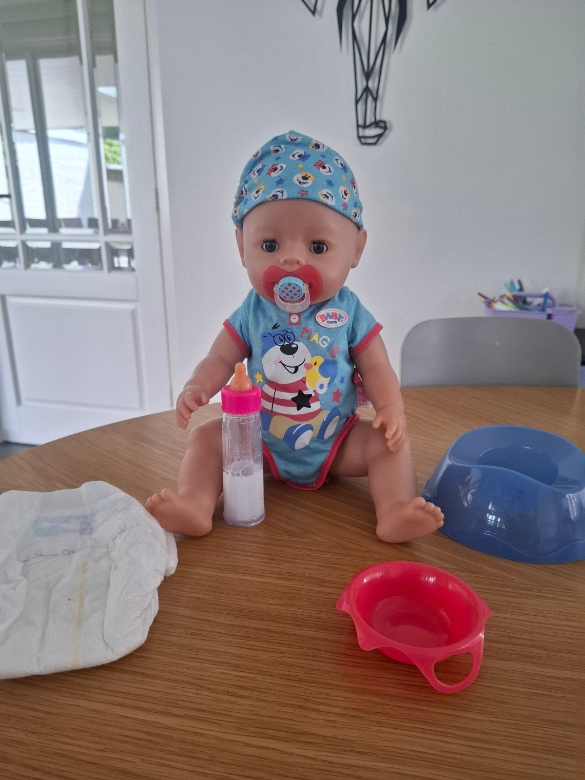Baby Born Magic babypop met accessoires, Ophalen of Verzenden, Zo goed als nieuw, Babypop