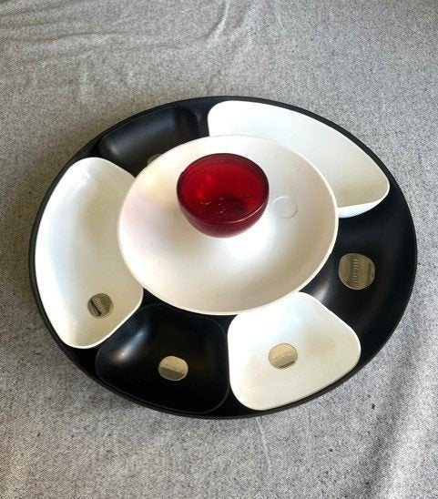 Deens design MENU snack schaal set, Kunststof, Schaal, Rond, Ophalen of Verzenden
