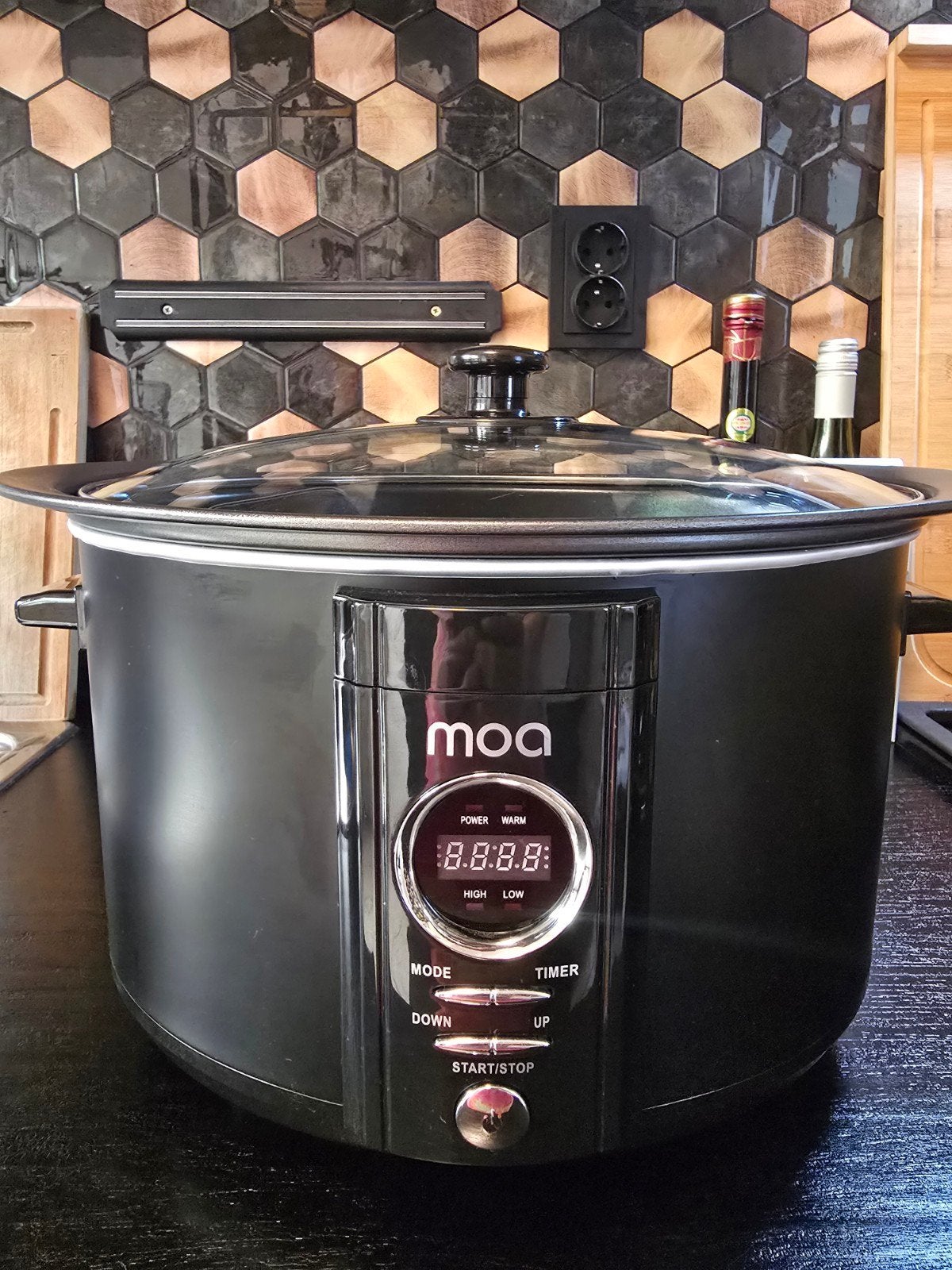 MOA Digitale Slowcooker 6,5L | Zo goed als nieuw, Ophalen, Timer, Zo goed als nieuw