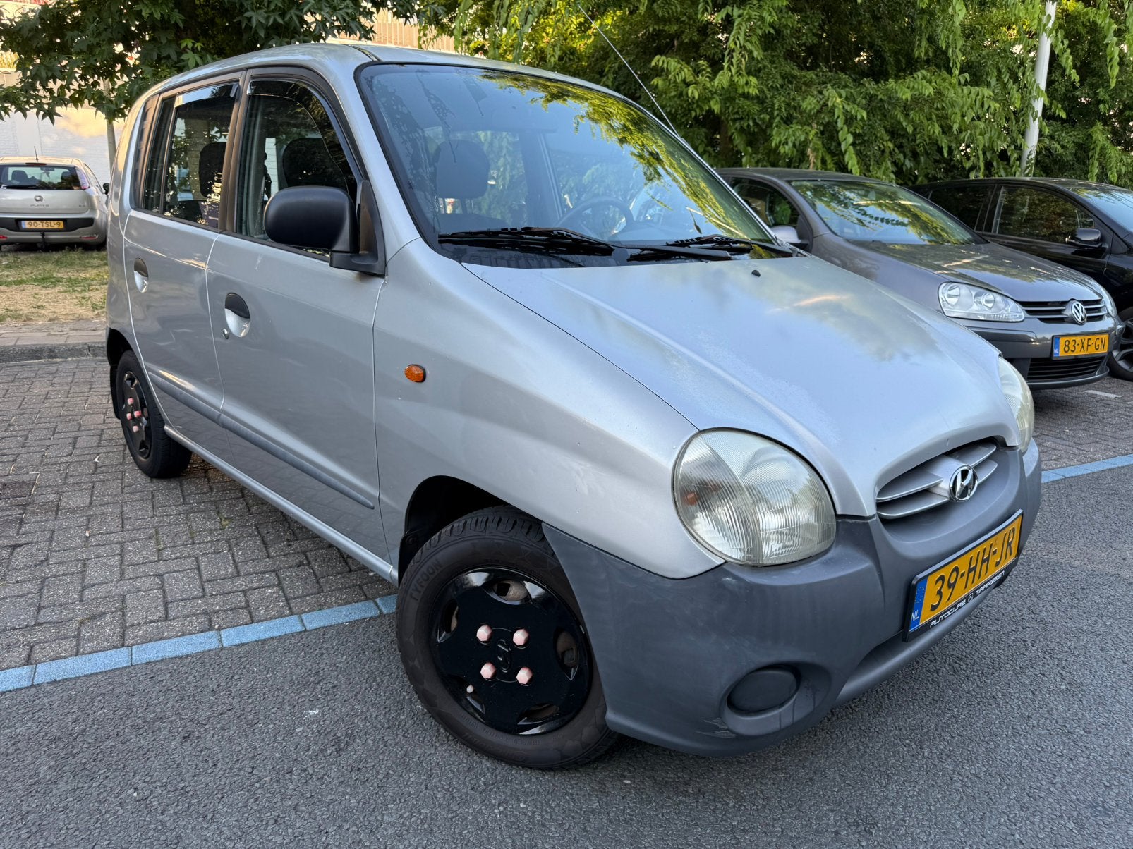 Hyundai Atos 1.0 GLS AUTOMAAT/LAGE KMSTAND/AIRCO/ELEK RAMEN, Auto's, Hyundai, 833 kg, Origineel Nederlands, Atos, Grijs
