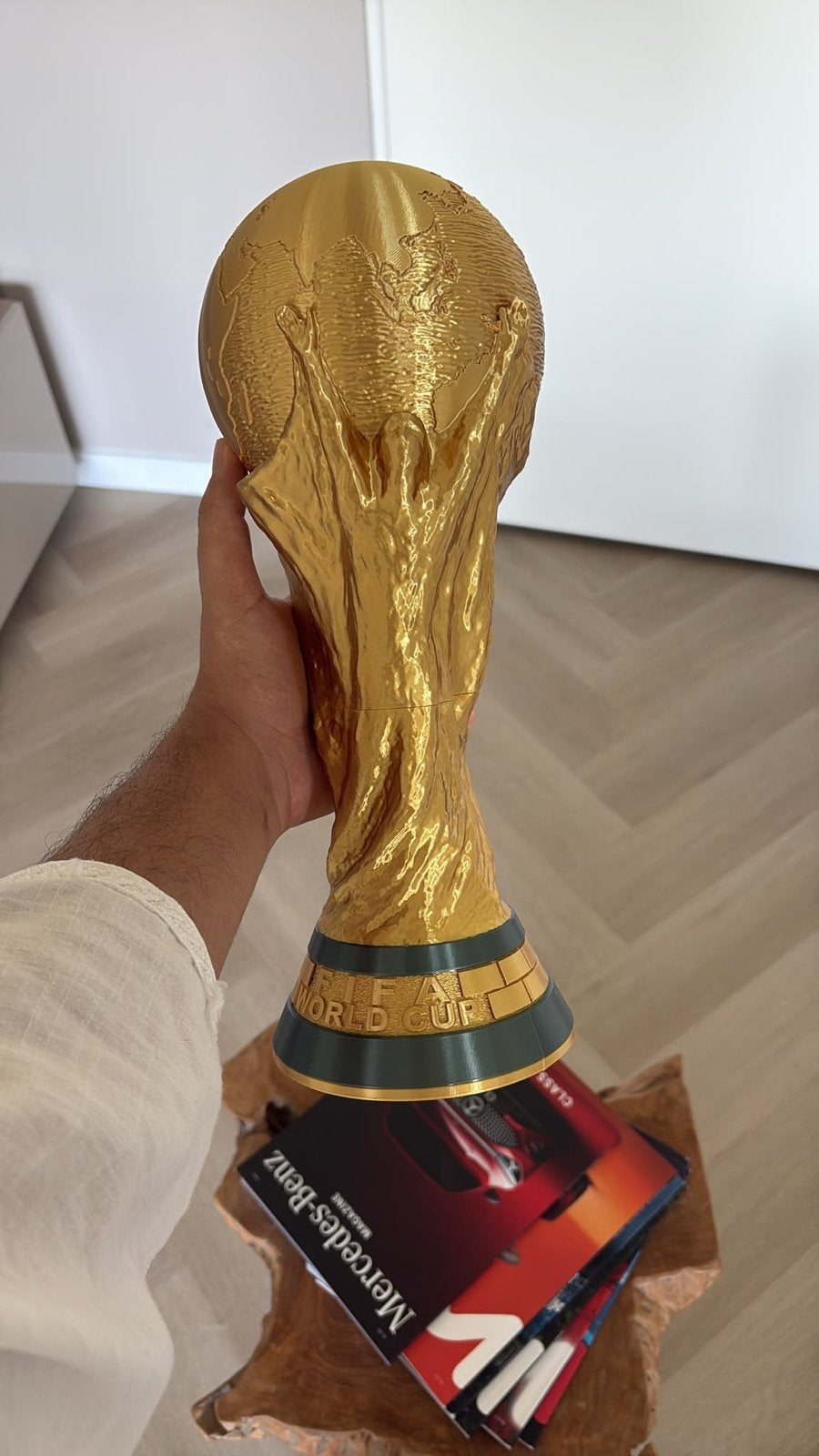 FIFA World Cup Trofee Replica - Gouden WK Beker 37 cm, Ophalen of Verzenden, Nieuw, Overige sporten, Beeldje of Poppetje