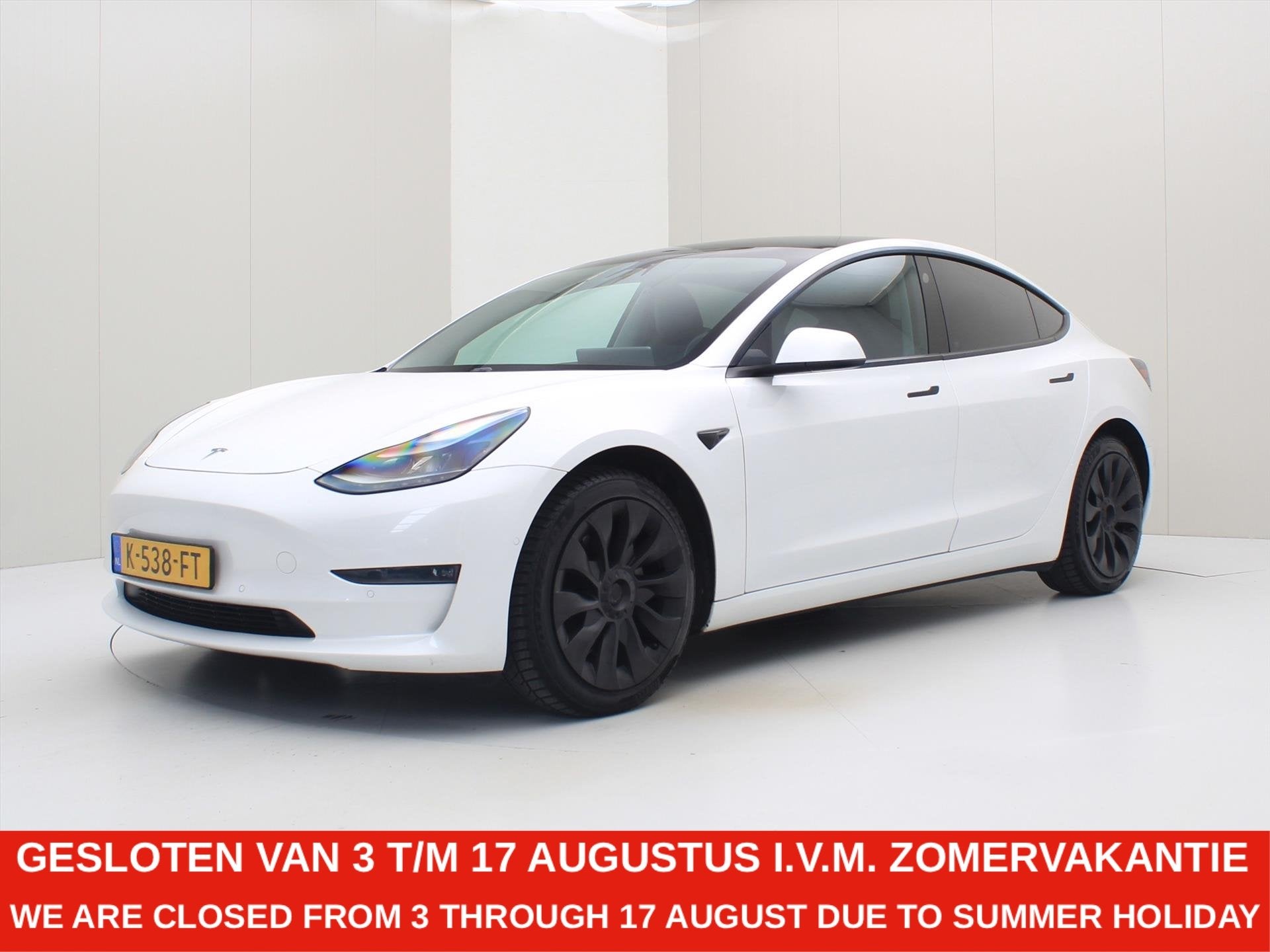 Tesla Model 3 Long-Range AWD 351pk 75 kWh 90.5 % Soh FACELIF, Automaat, Gebruikt, Zwart, Wit