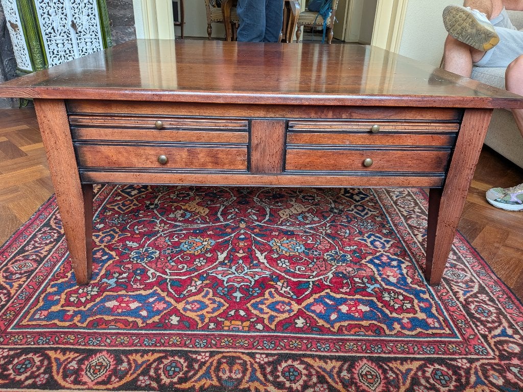Salontafel, Huis en Inrichting, Tafels | Salontafels, Ophalen, Gebruikt, 100 tot 150 cm, Vierkant