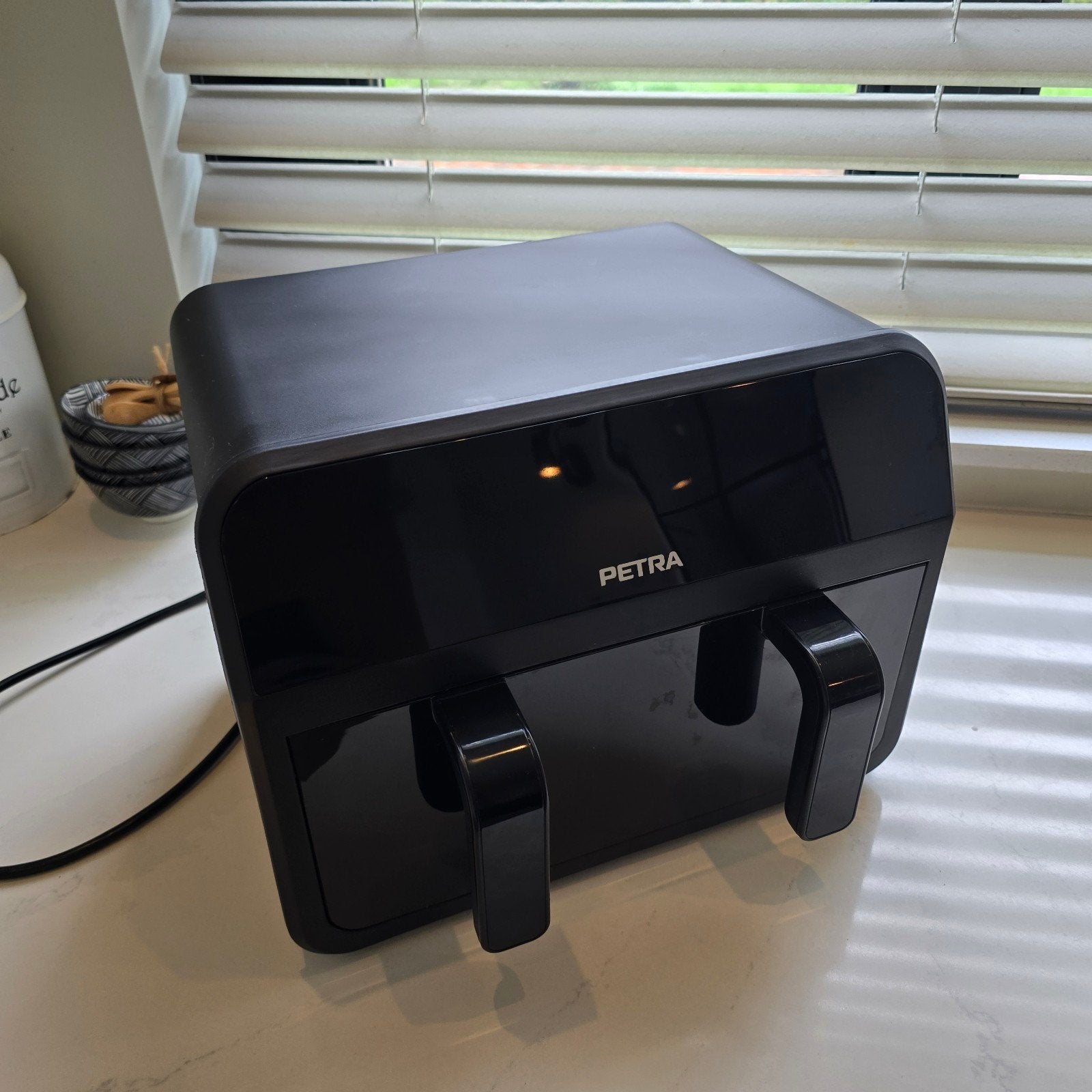 Petra 7L Dual Airfryer - Zo goed als nieuw, Ophalen, Nieuw, Airfryer XXL, 1500 gram of meer