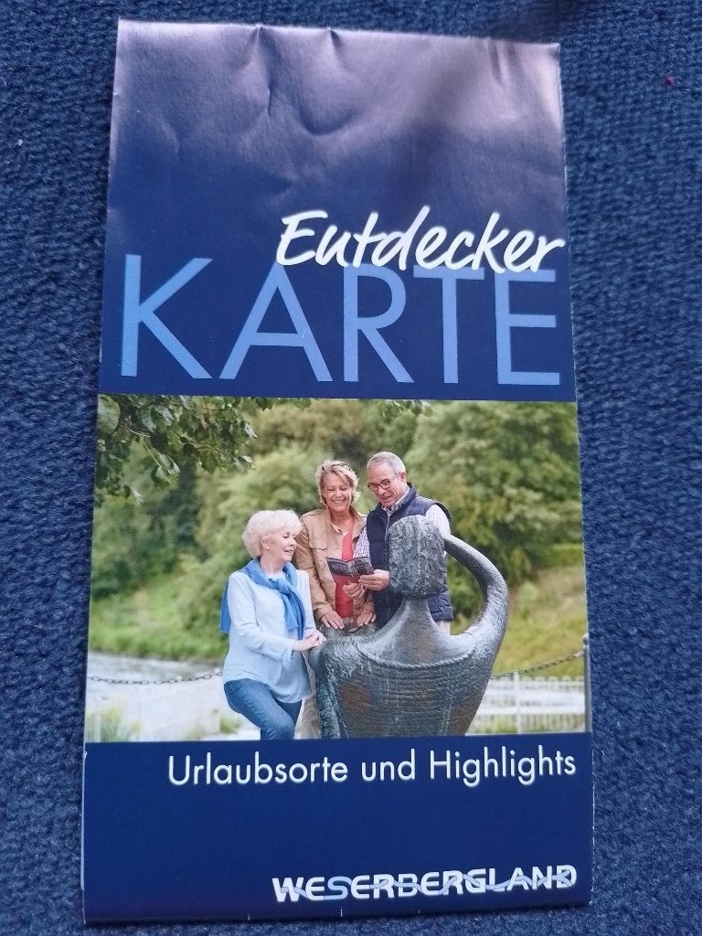landkaart van het Weserbergland, Verzenden, Duitsland, 1800 tot 2000, Landkaart