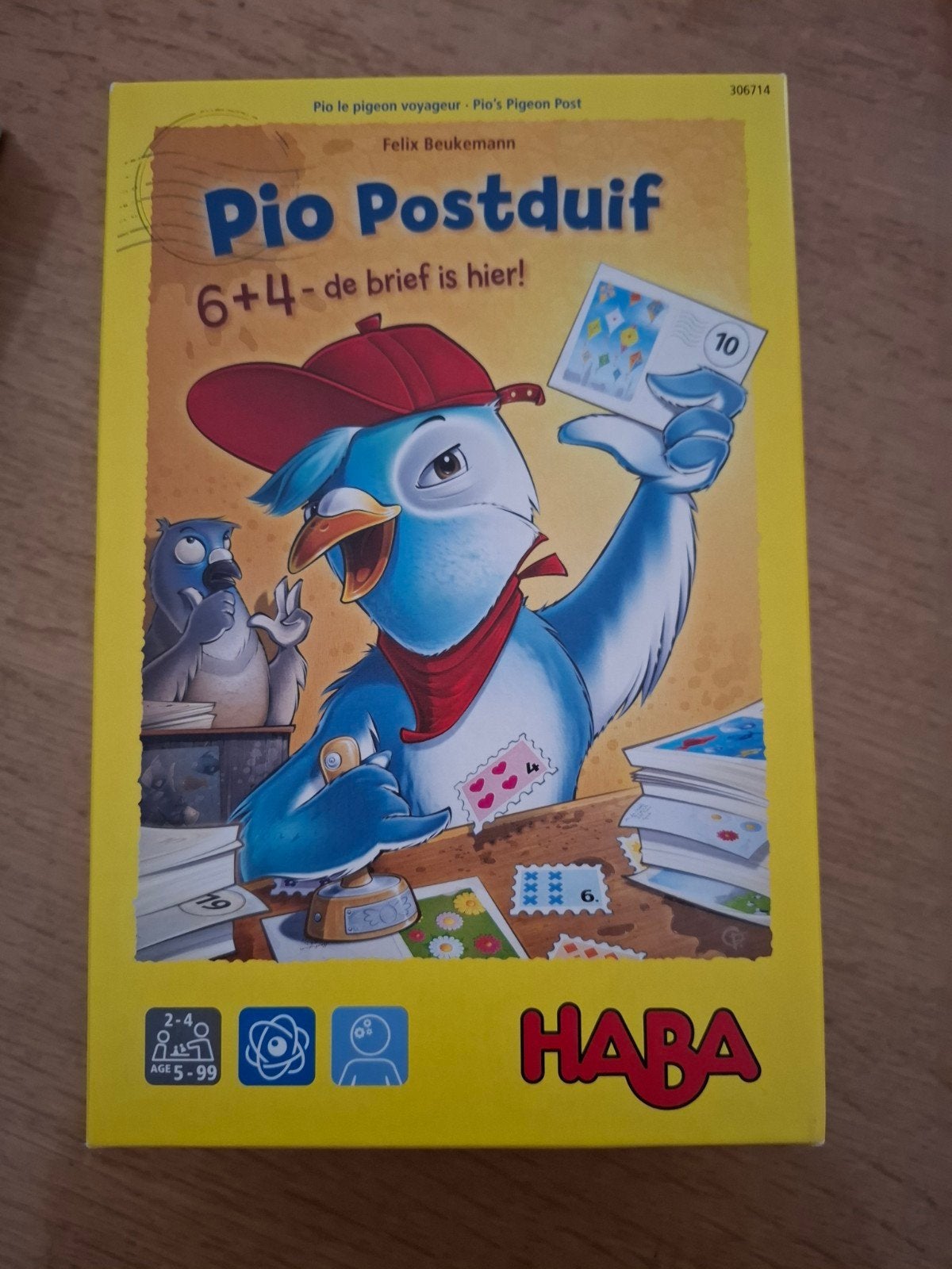 Pio Postduif - Educatief Telspel van HABA (6+4), Een of twee spelers, Ophalen of Verzenden, Zo goed als nieuw, HABA