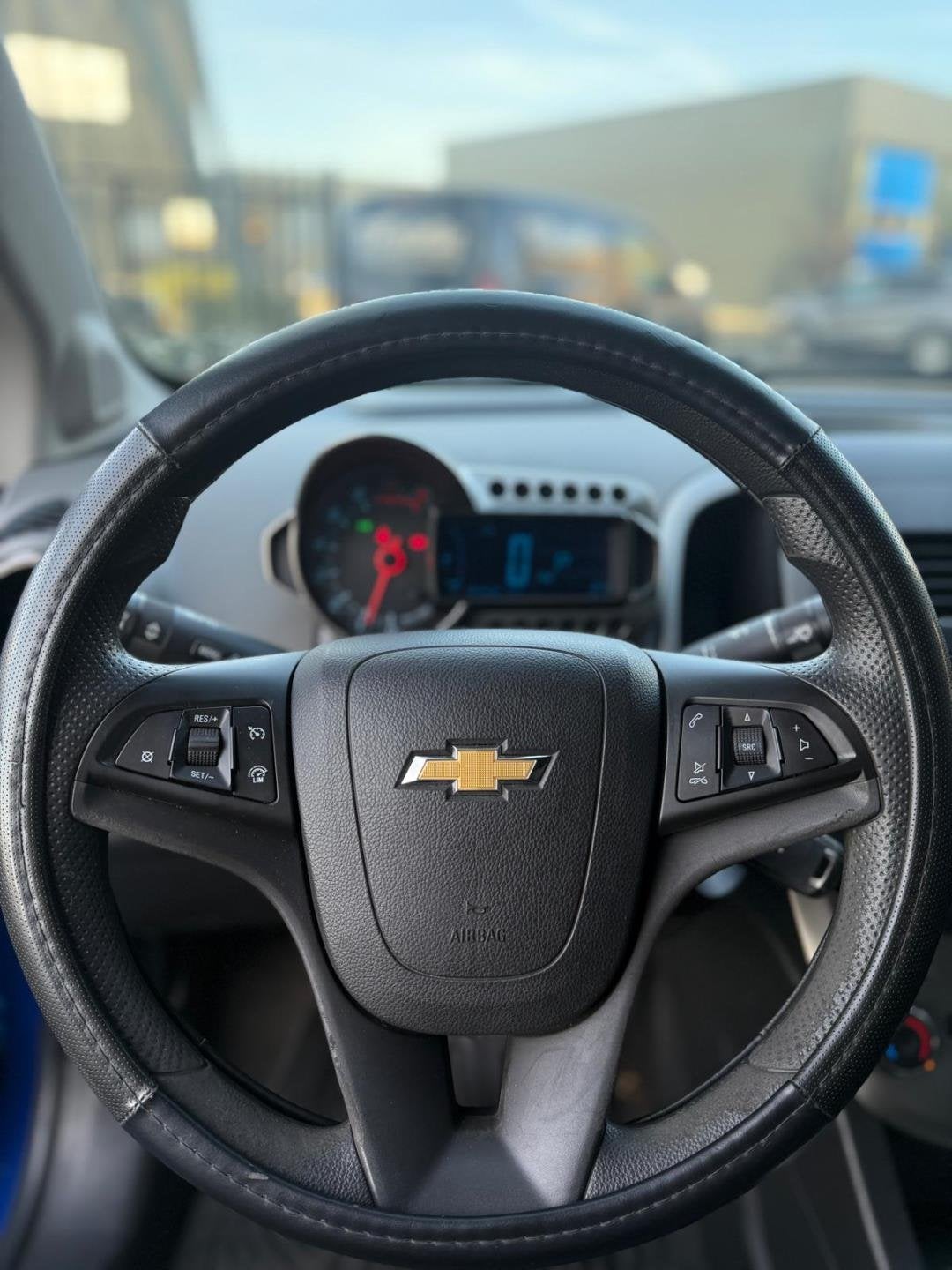Chevrolet Aveo 1.4 LT, Auto's, Chevrolet, Euro 5, Gebruikt, 4 cilinders, Blauw
