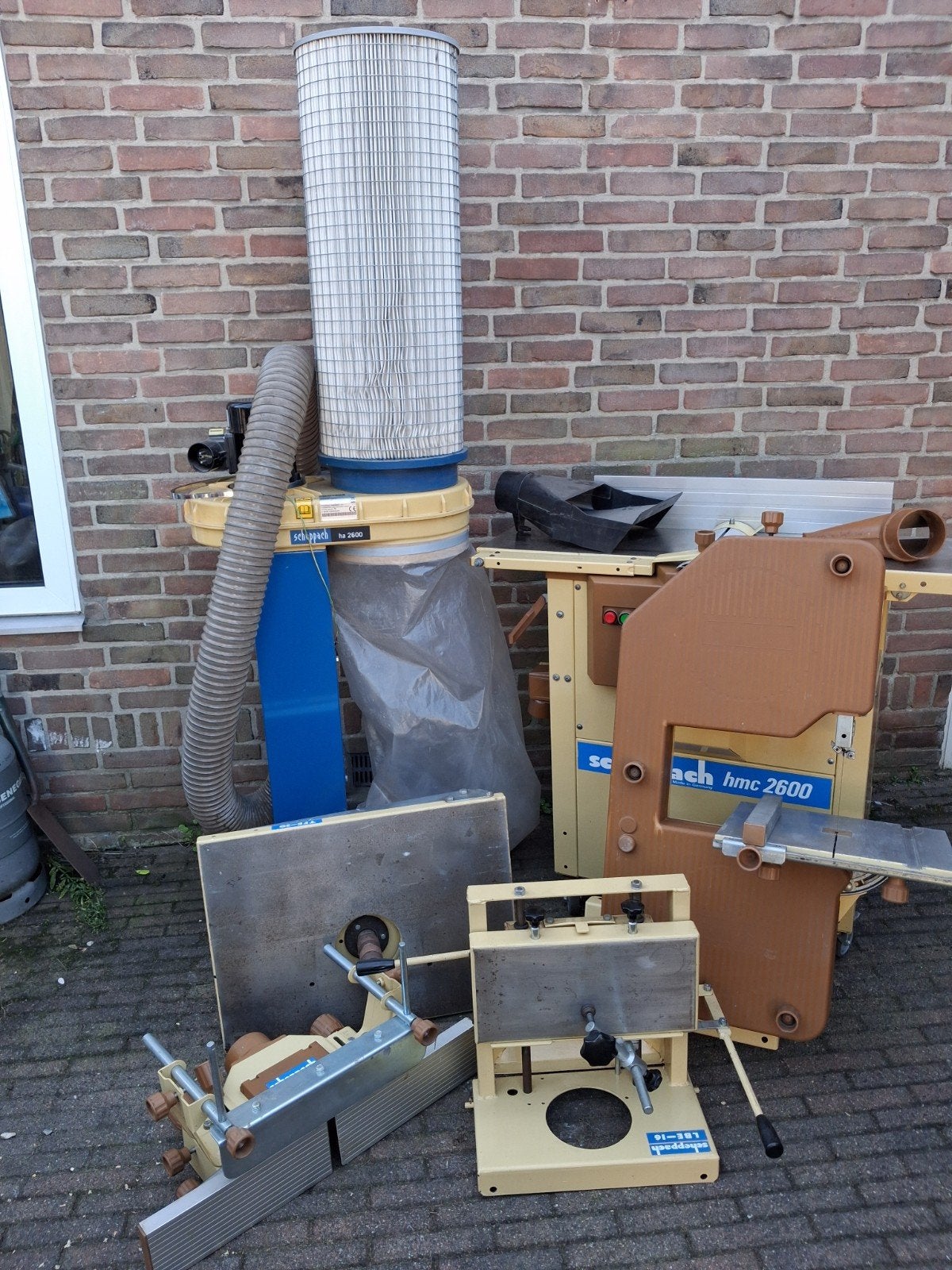 Scheppach hmc2600 vlakvandiktebank  met modules, Ophalen