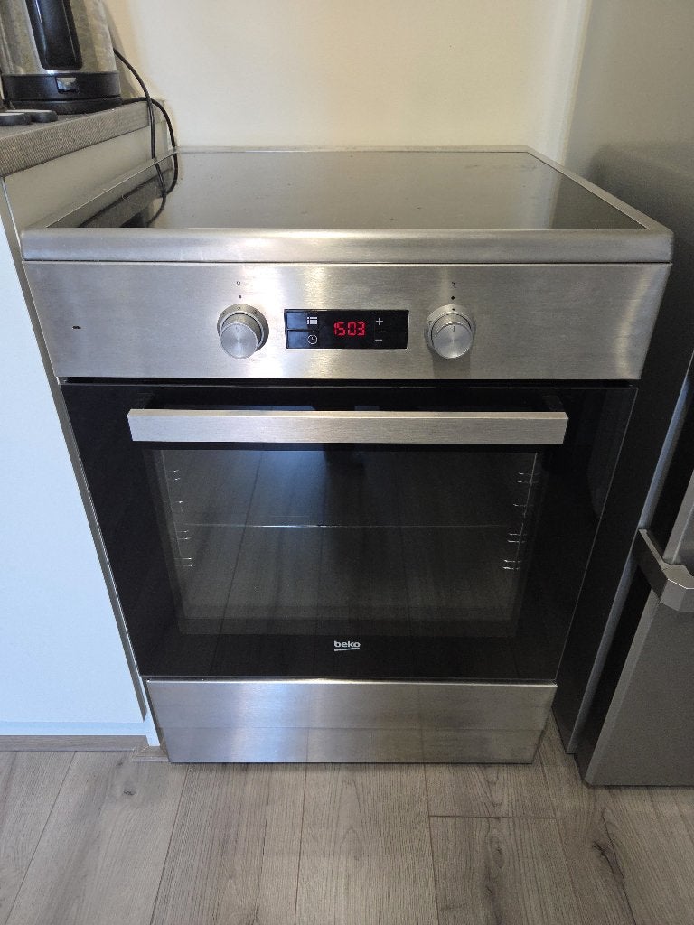 Beko FSM89301GXS inductie fornuis RVS 60cm, Witgoed en Apparatuur, Fornuizen, Ophalen, 60 cm of meer, 4 kookzones, Zo goed als nieuw