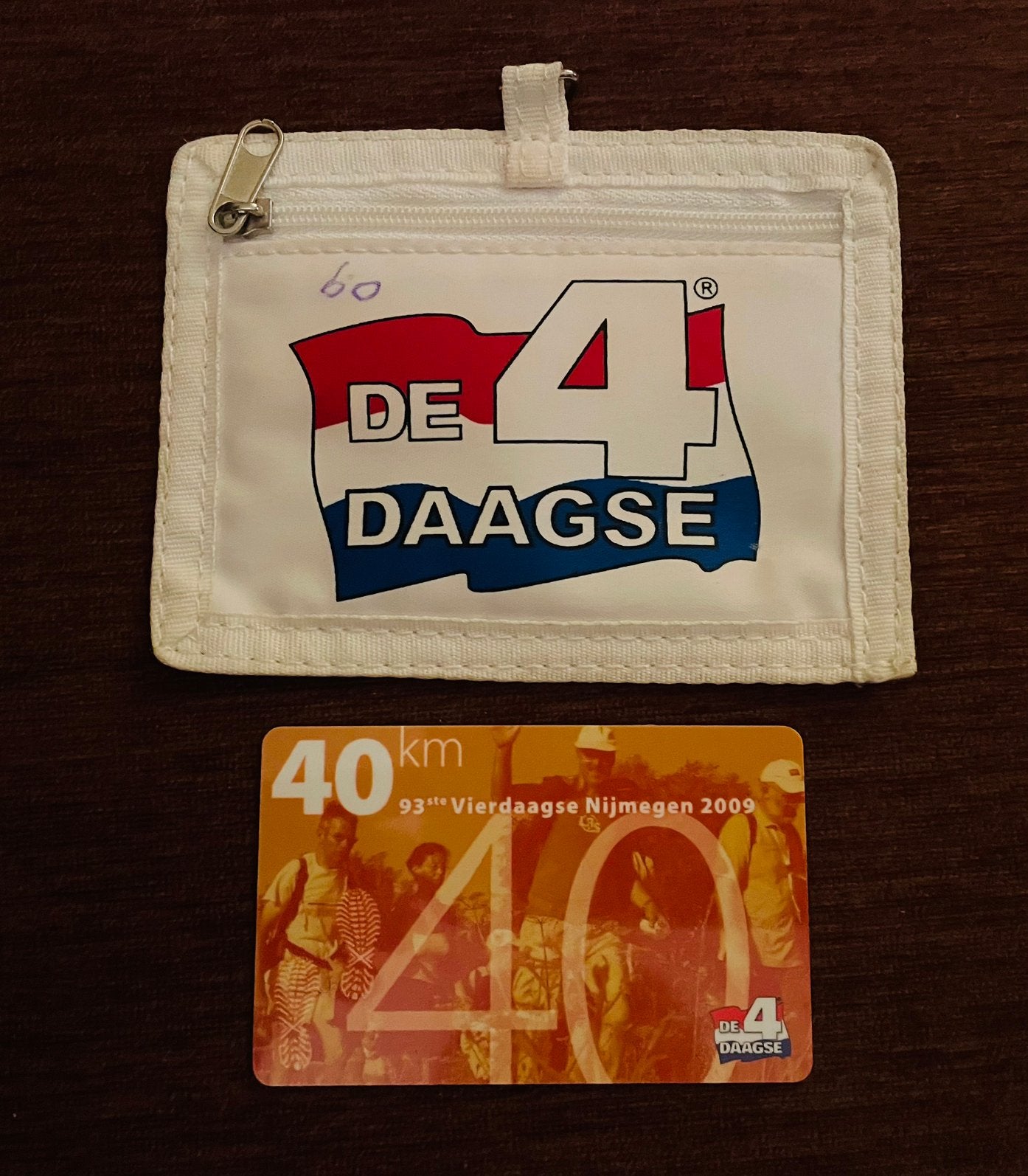 Startpas en Etuitje Nijmeegse Vierdaagse 2009 (93ste), Ophalen of Verzenden, Gebruikt, Overige sporten, Overige typen