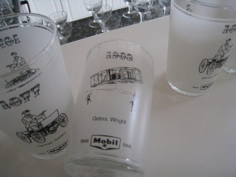 Oude mobiel glazen, Verzamelen, Ophalen of Verzenden, Gebruikt, Bierglas