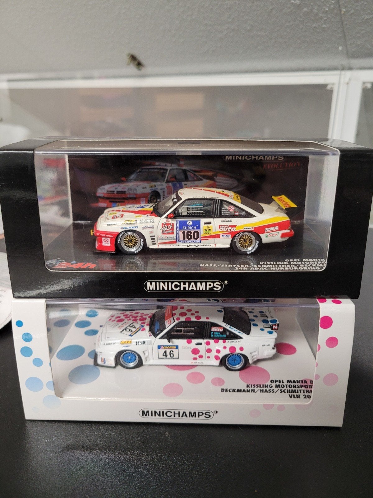 opel manta B minichamps 1:43, Ophalen of Verzenden, Zo goed als nieuw, Auto, MiniChamps